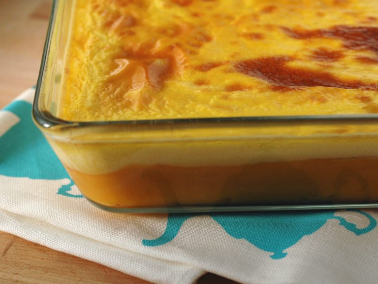 two-layer pumpkin pudding