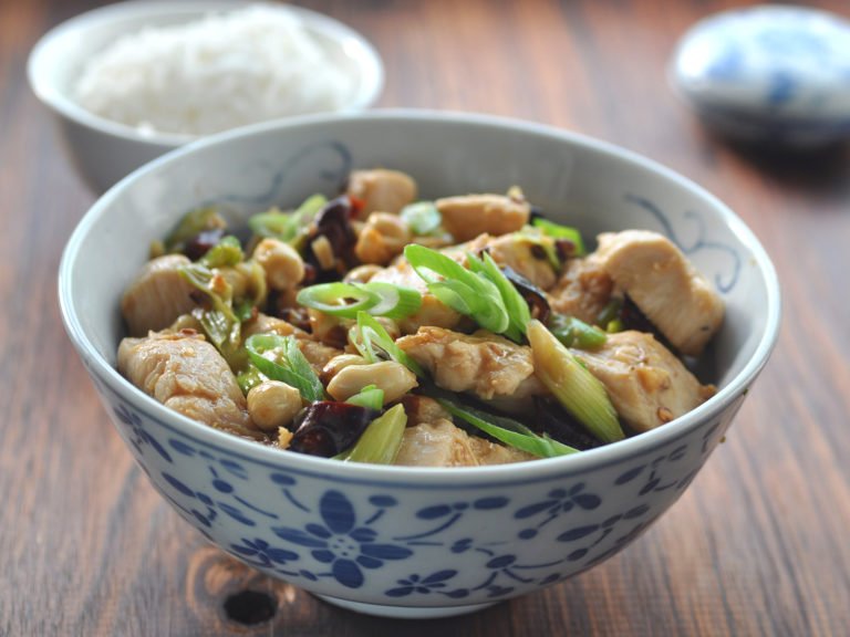 sichuan-style chicken & peanuts | gongbao jiding