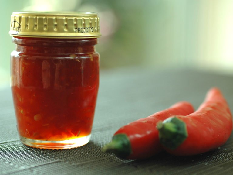 home-made sweet chilli sauce